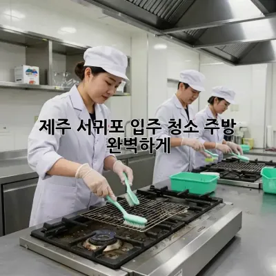 제주 서귀포 입주 청소, ✨주방✨ 완벽하게!