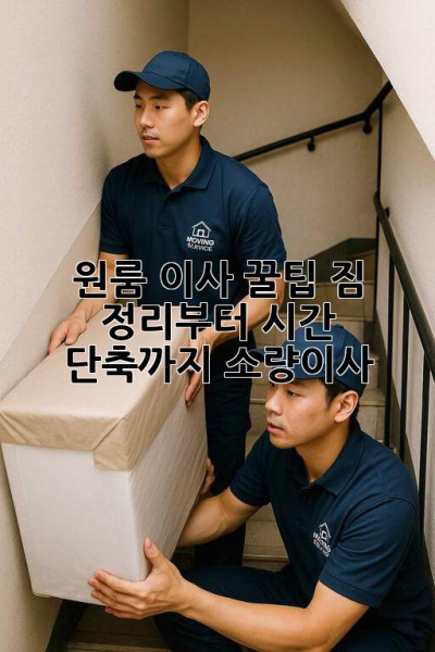 원룸 이사 꿀팁🍯: 짐 정리부터 시간 단축까지! #소량이사