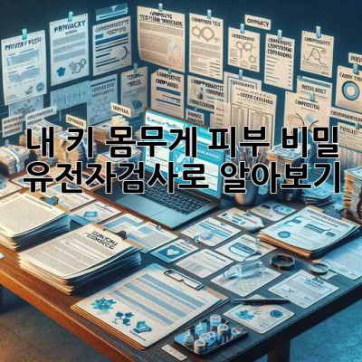 내 키, 몸무게, 피부 비밀? 🤔 유전자검사로 알아보기! 🧬